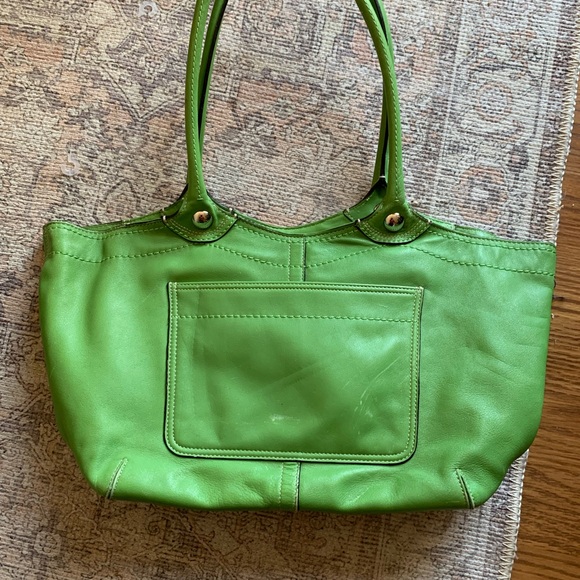 Coach Green Tote Bag Handbag Purse Women Large Shoulder Bag Accessories - Picture 3 of 6